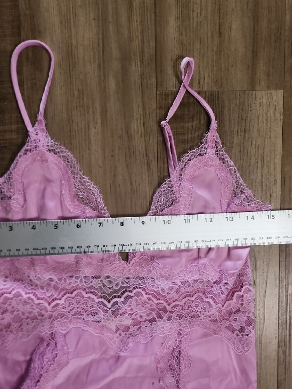 Victoria Secret Pink Lace Trim Satin Nightgown - Women Intimates - Picture 5 of 10
